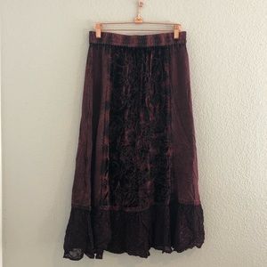 Vintage Skirt Burgundy
